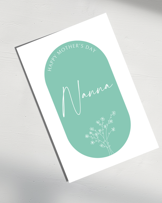 Happy Mother's Day Nanna Green English