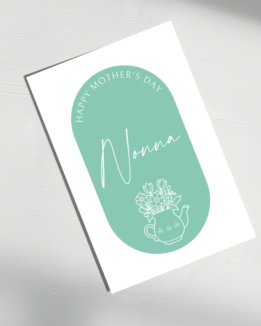 Italian Mother's Day Nonna Card Green
